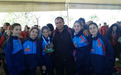 El club de atletismo Emérita se proclama subcampeón de Extremadura de Campo a través en categoría Infantil Femenino