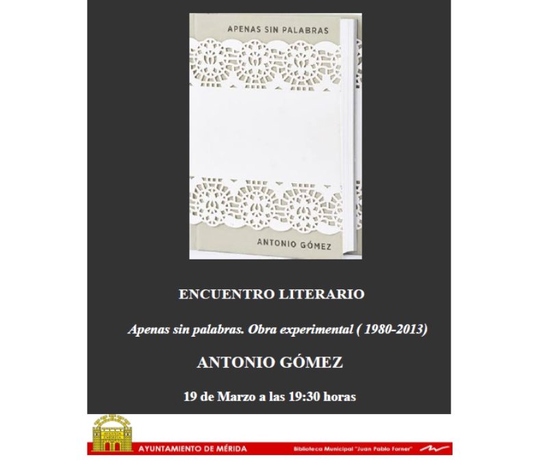 La biblioteca presenta un libro de Antonio Gómez en vísperas del Día de la Poesía