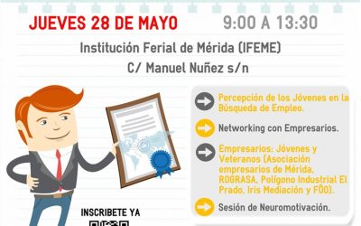 Jóvenes: Retos y oportunidades en el mercado laboral actual, una jornada de empleo que se celebra el jueves