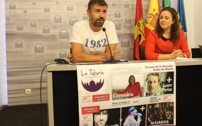 Nacho Campillo, Alejo Stivel, Aliados, Juan Peña y Consuelo, en las noches de feria en la Alcazaba