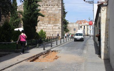 La calle Graciano estará cortada al tráfico hasta el viernes