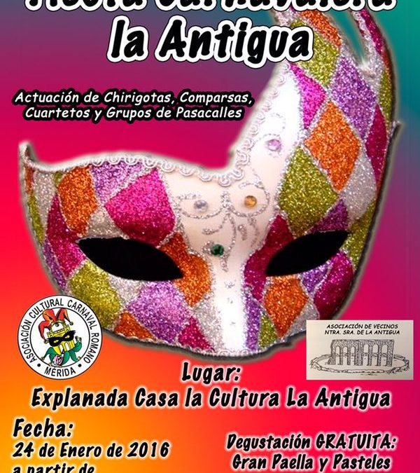 La carnavalada de La Antigua ofrecerá una degustación gratuita de paella y pasteles