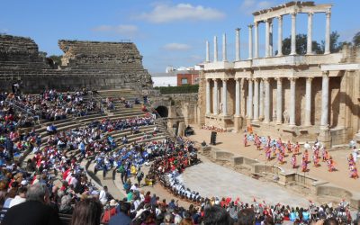 400 escolares representan la historia de la ciudad con la obra ‘Ecos del río Ana’