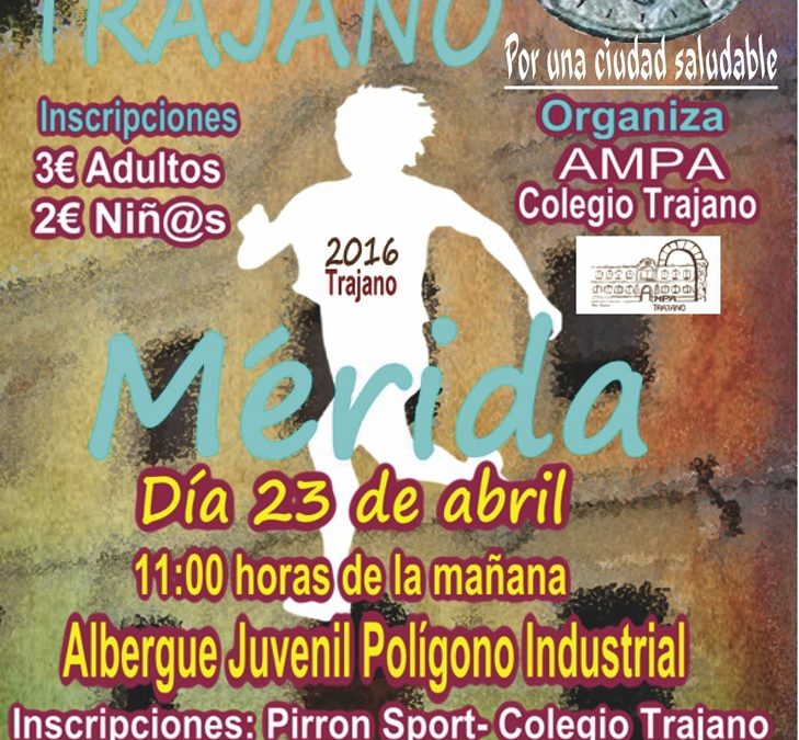 El colegio Trajano organiza el II Cross popular bajo el lema ‘Por una ciudad saludable’
