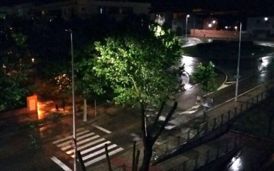 El alcalde agradece el trabajo de los implicados en restablecer la normalidad, tras las intensas precipitaciones de esta tarde