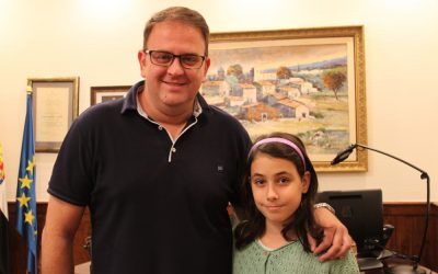 La joven emeritense Celia Ruíz será la integrante más joven de la orquesta de Ara Malikian en el concierto que ofrecerá en el Teatro Romano