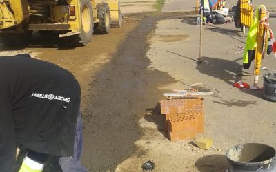 Obras de mejora en el ferial para solucionar los problemas de balsas de agua que afectaban al mercadillo