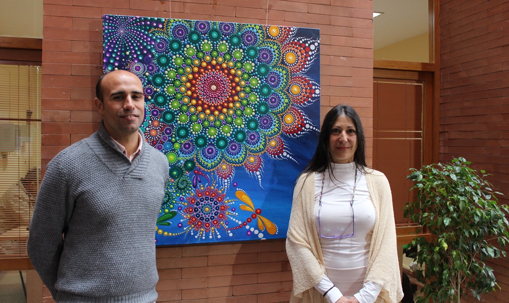 Olga Moya inaugura la exposición “Agua viva” en el Centro Cultural Alcazaba