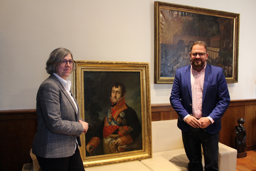 Entregado al Ayuntamiento el “Retrato de Fernando VII” tras su restauración