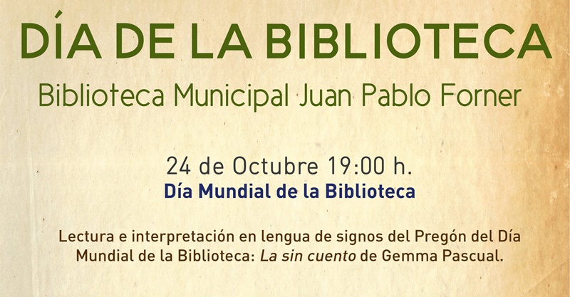 Las bibliotecas municipales celebran su Día Internacional con diversas actividades