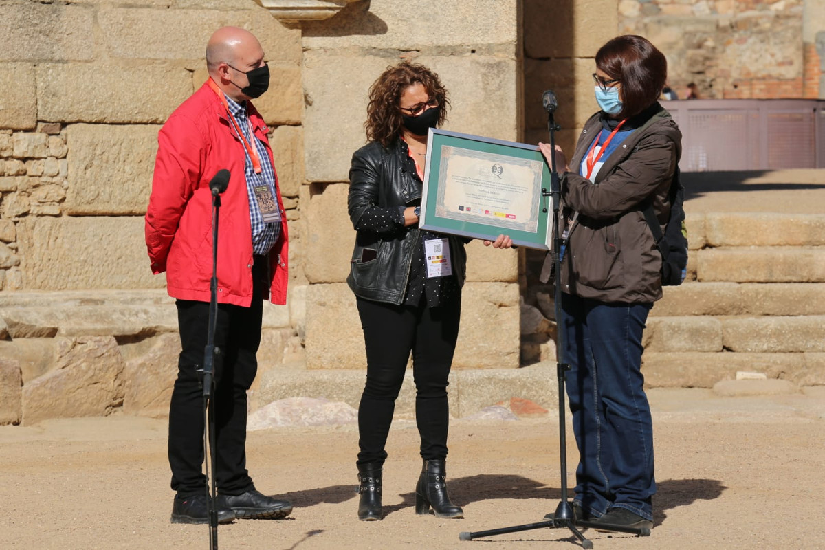 Entrega sello de calidad Escenamateur en Teatro Romano