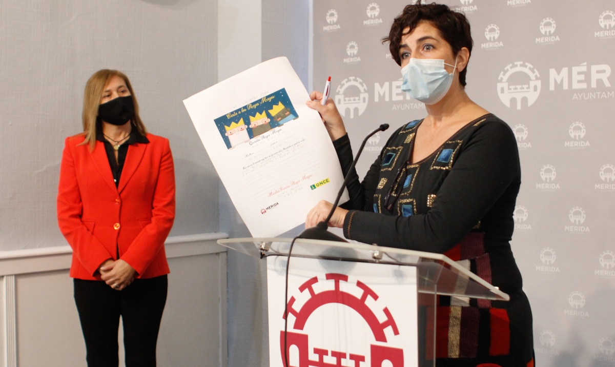 El Ayuntamiento y la ONCE editan un modelo de carta a Papa Noel y Reyes Magos para hacerlas en Braille