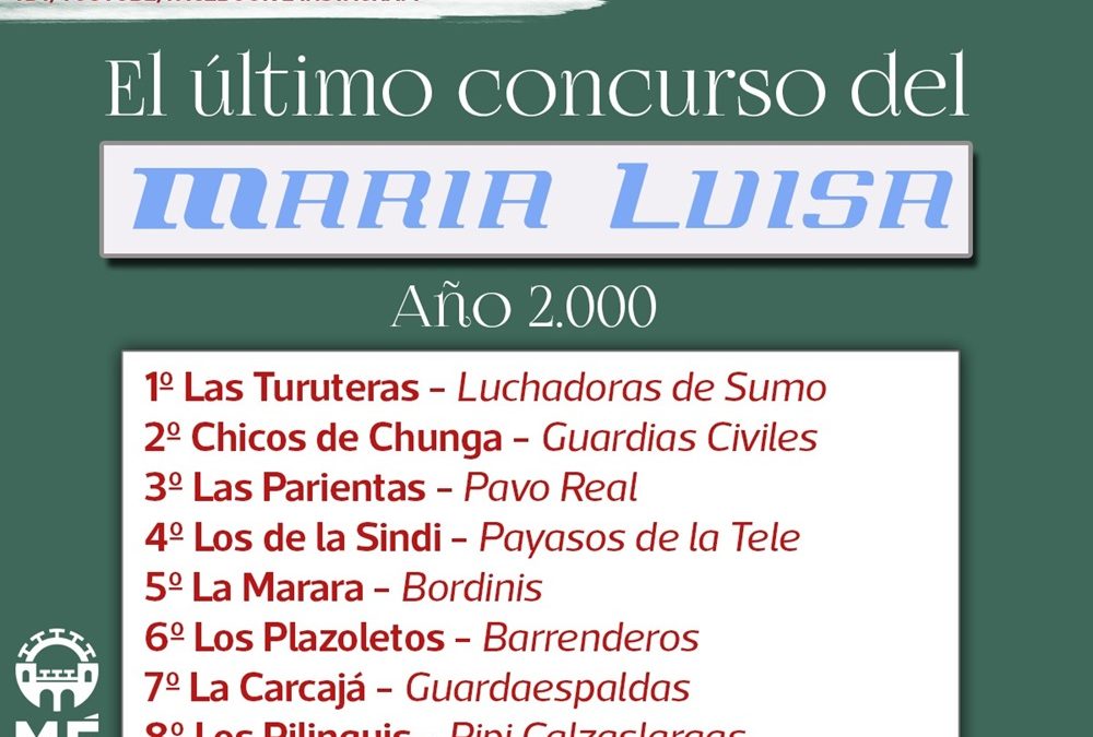Festejos y Asociación Cultural Carnaval Romano recuperan el último concurso del María Luisa en Televisión Extremeña