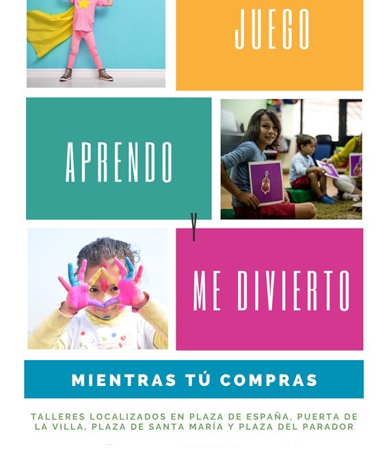Actividades infantiles, esta tarde en el centro de la ciudad, del Plan de Dinamización para el Comercio