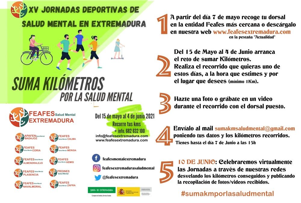Feafes Salud Mental de Extremadura vuelve a convocar sus Jornadas Deportivas Regionales