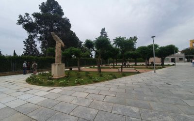 El alcalde de Mérida inaugura la nueva Plaza Margarita Xirgu como espacio de recepción de turistas