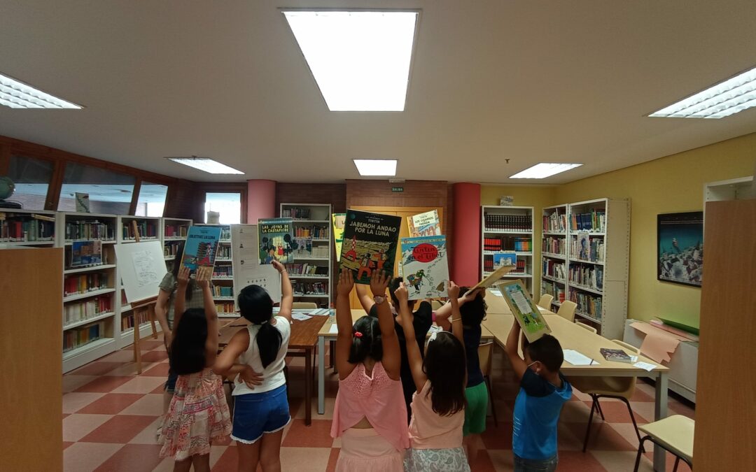 El taller Los viajes de Tintín por Mérida sigue desarrollándose en la Biblioteca Municipal
