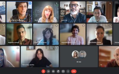 El delegado de formación, Julio César Fuster, ha participado hoy en una videoconferencia con los participantes en la Lanzadera Conecta Empleo de Mérida.