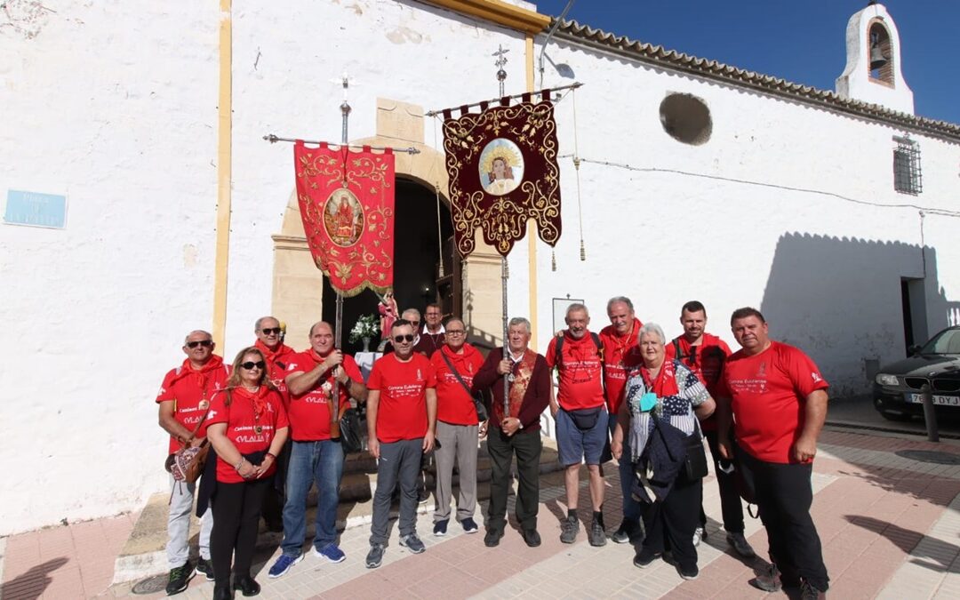 Peregrinos emeritenses recibieron, en Úbeda, a los peregrinos totaneros en la mitad del nuevo Camino Eulaliense “Totana-Mérida”