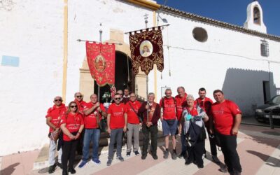 Peregrinos emeritenses recibieron, en Úbeda, a los peregrinos totaneros en la mitad del nuevo Camino Eulaliense “Totana-Mérida”