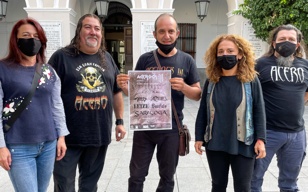 Saratoga, Mud Men, Azrael, Leize y los emeritenses Bucéfalo en la tercera edición del Festival Acerock