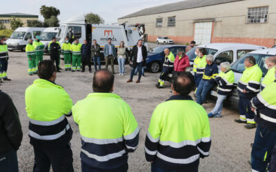 Rodríguez Osuna visita a los trabajadores y trabajadoras de Parque Municipal, Limpieza, Parques y Jardines y Policía Local para felicitarles y agradecerles “el trabajo espectacular” realizado durante la Semana Santa de Mérida