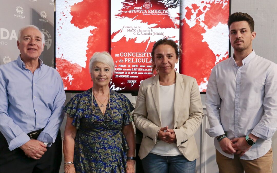 La Coral Augusta Emérita presenta el viernes un concierto de bandas sonoras de conocidas películas