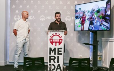 El Parque de las VII Sillas será el epicentro de la XII edición del Triatlón Mérida Ciudad Patrimonio en el que se esperan trescientos participantes