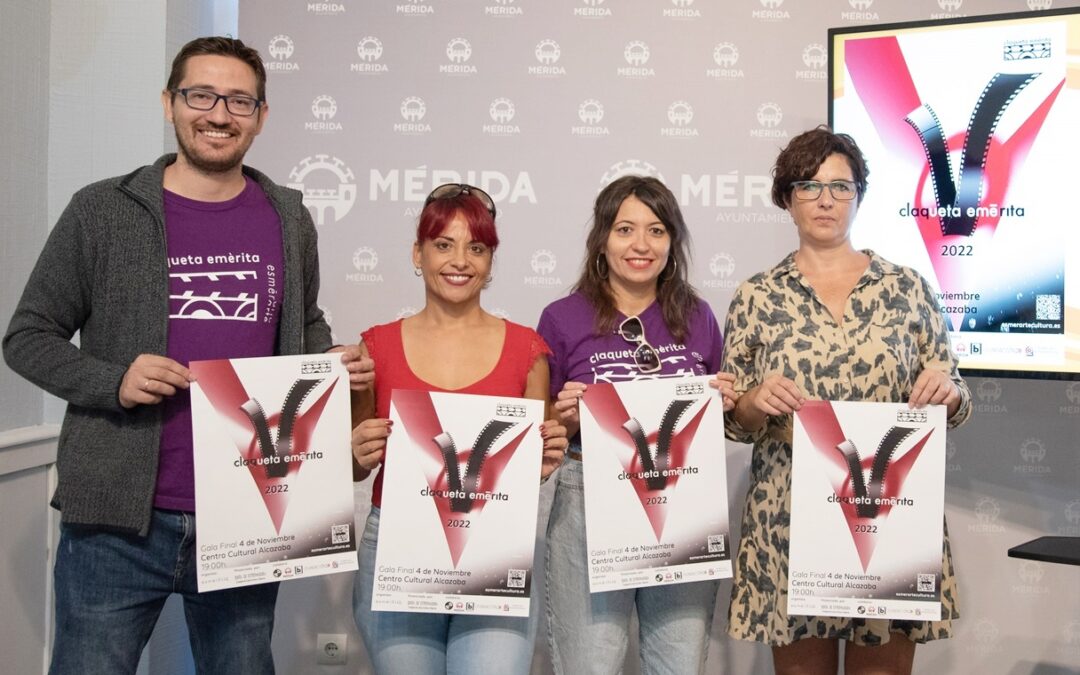 Este jueves comienzan las actividades del Festival Claqueta Emerita que finalizarán el 4 de noviembre con la Gala de Premios al mejor cortometraje