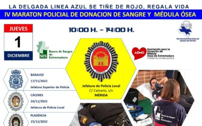 La Policía Local participa en un maratón policial de donación de sangre y médula ósea