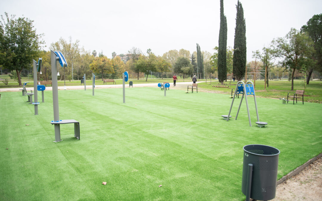 Mérida cuenta desde hoy con dos nuevas áreas biosaludables en la zona de Pancaliente y en el parque del Albarregas
