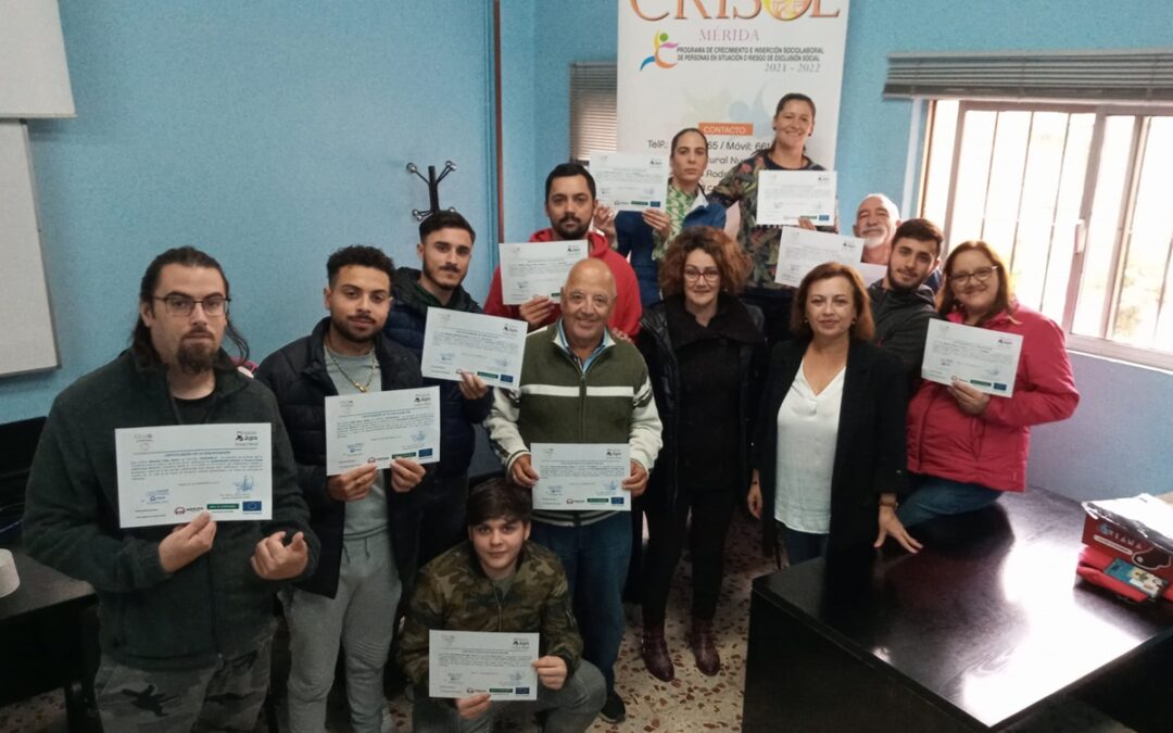 El Programa Crisol entrega los diplomas de su curso sobre jardinería y plaguicida básico