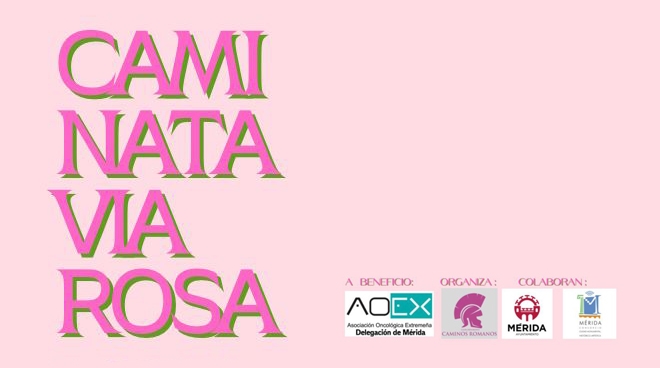 La Caminata Vía Rosa, a beneficio de AOEX, se celebra el domingo con unos 1.100 participantes