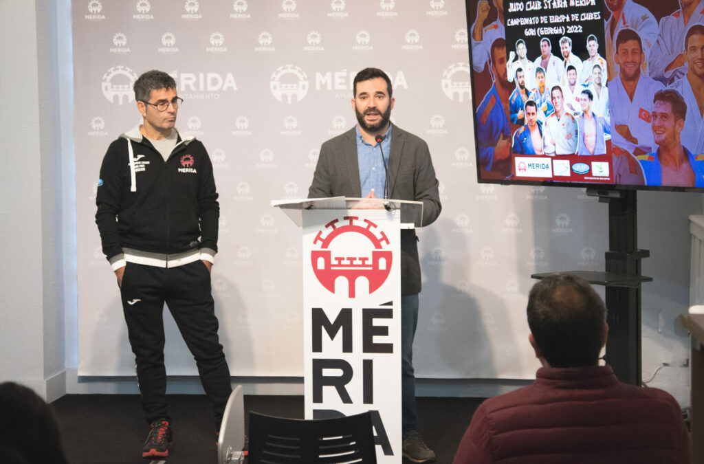 El ayuntamiento de Mérida será el principal sponsor en la histórica participación del Club de Judo Stabia en el Campeonato Europeo de Clubes en Georgia