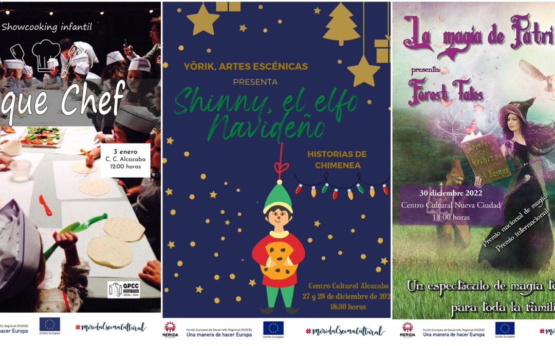 Peque Chef, Cuentacuentos y Teatro entre las actividades infantiles para los próximos días de la Navidad en Mérida