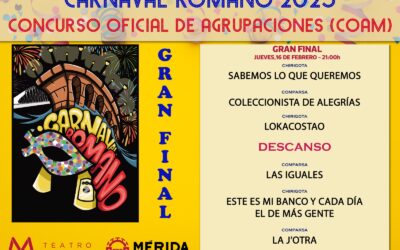 La chirigota “Sabemos lo que queremos” y la comparsa “El coleccionista de alegrías” abrirán el jueves la Gran Final del COAM