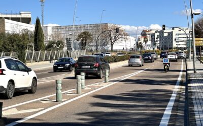 Avanzan a buen ritmo los trabajos de mejora y renovación integral de la señalización viaria de Mérida que cuentan con una inversión de 1.300.000 euros