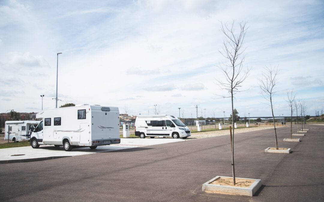 Mérida cuenta desde hoy con un nuevo área de caravanas y autocaravanas con capacidad para 28 vehículos