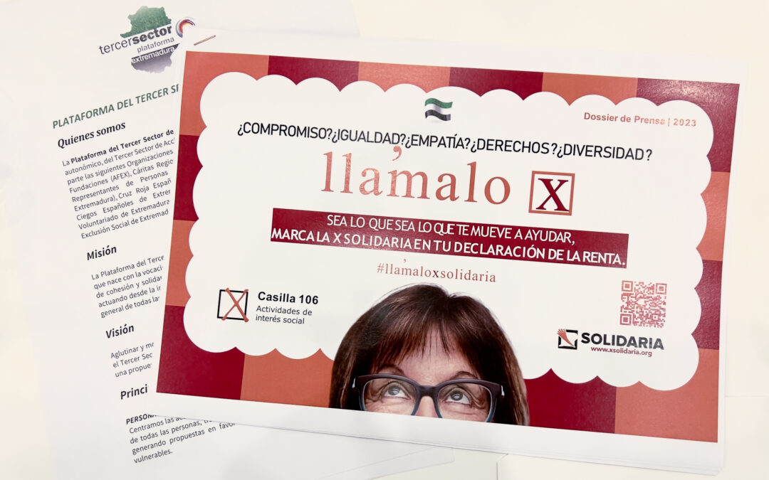El alcalde anima a la ciudadanía a marcar la ‘X’ Solidaria en la declaración de la renta para ayudar a las organizaciones del Tercer Sector