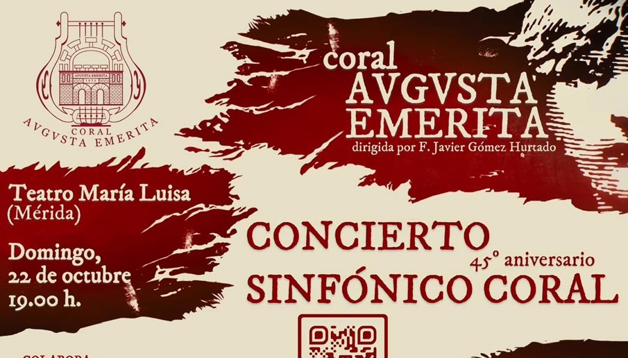 La Coral Augusta Emerita celebra su 45 aniversario, con sintonías de cine, este domingo en el Teatro María Luisa
