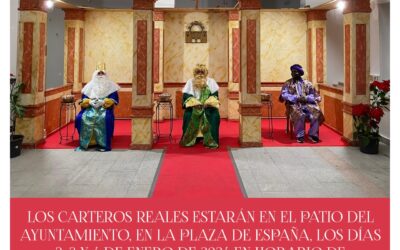 Los carteros reales llegan el martes al Patio del Ayuntamiento a recoger las cartas de los niños y niñas de la ciudad