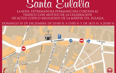 La Avenida de Extremadura estará cortada al tráfico desde las 3 de la madrugada del 10 de diciembre