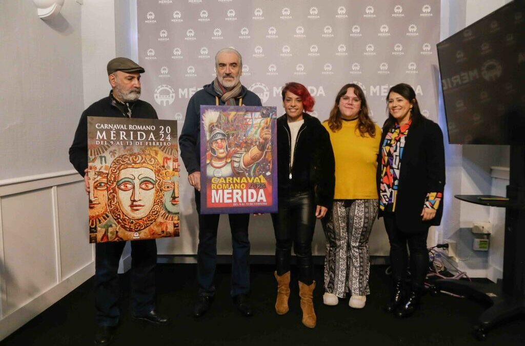 El cartel “Un romano en carnaval” del onubense José Manuel Rodríguez Riquelme anunciará el Carnaval Romano 2024