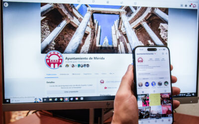 Las redes sociales del ayuntamiento alcanzan los 68.000 seguidores siendo la cuenta de Facebook la más seguida de los ayuntamientos extremeños con 4 millones de alcance en 2023 y más de 2 millones de visitas a la web municipal www.merida.es
