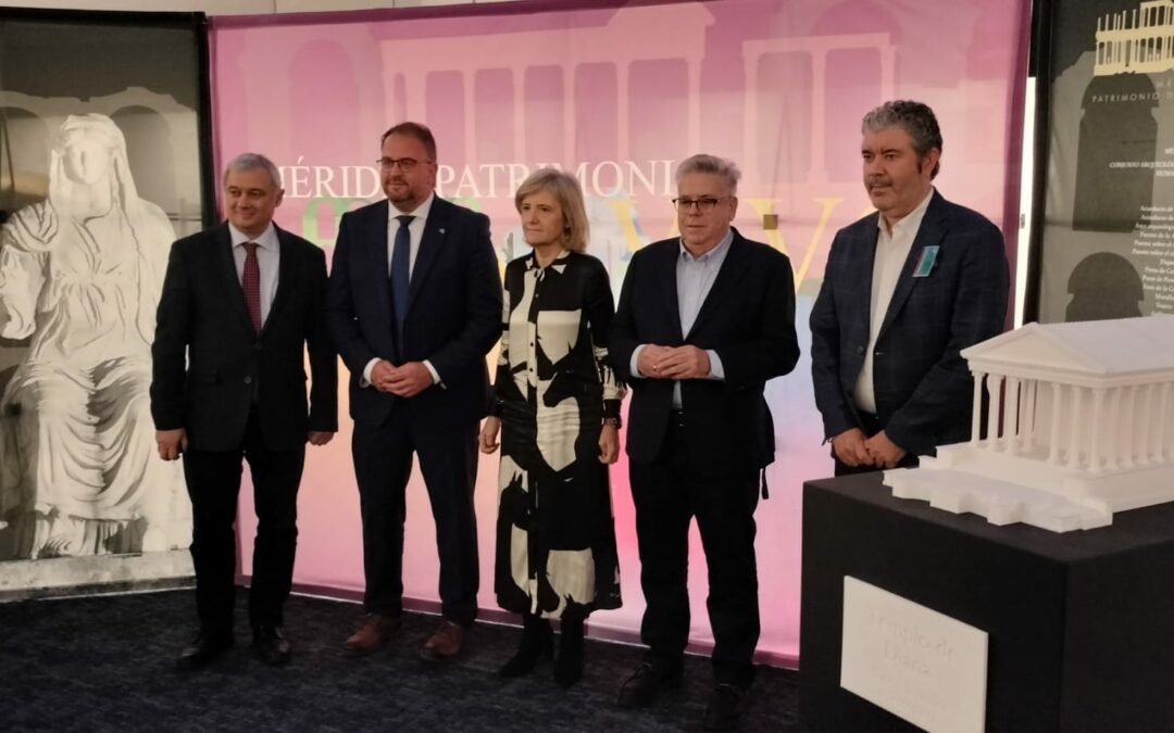 Mérida se muestra en el Parlamento Europeo como un referente en patrimonio y cultura