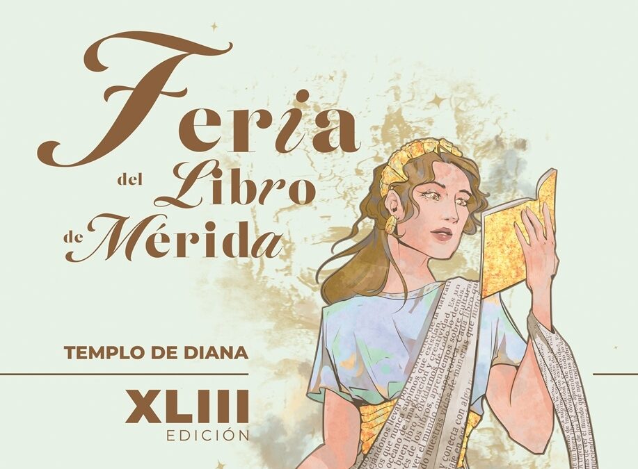 Un cartel de la alumna de la Escuela de Arte y Superior Diseño de Mérida, Carmen Femia, anunciará la Feria del Libro que se inicia el próximo 8 de mayo