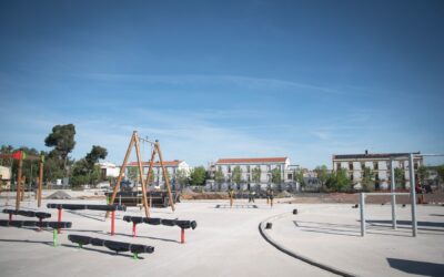 El alcalde, Antonio Rodríguez Osuna, visita las obras de la Ciudad de la Infancia que avanzan a muy buen ritmo y ya pueden diferenciarse los distintos espacios con los que contará este macroparque