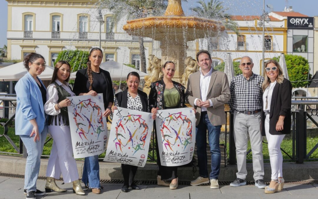 El ayuntamiento presenta “Mérida en Danza”, tres jornadas en las que participarán dieciséis academias de baile de nuestra ciudad, cerca de 800 alumnos y alumnas y que tendrá al Templo de Diana como escenario principal