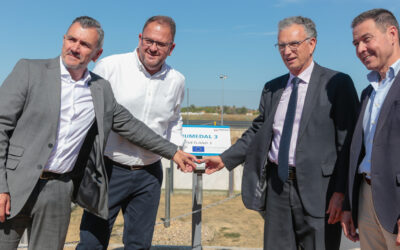 Inaugurada en Mérida la mayor planta de tratamiento de aguas residuales de Europa basada en microalgas que mejorará sustancialmente la calidad del agua de los vecinos y vecinas de Mérida