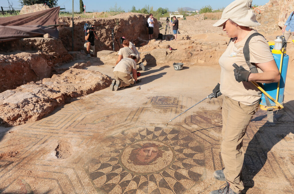 El gran mosaico de Medusa excavado en Huerta de Otero ha sido nominado por National Geographic en la categoría ‘Mejor Descubrimiento o Hallazgo Histórico Nacional’
